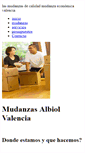 Mobile Screenshot of mudanzasvalenciaguardamuebles.com